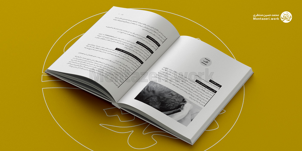 نمونه کار طراحی قالب کتاب فرهنگ لغات و اصطلاحات نوزادان نلسون