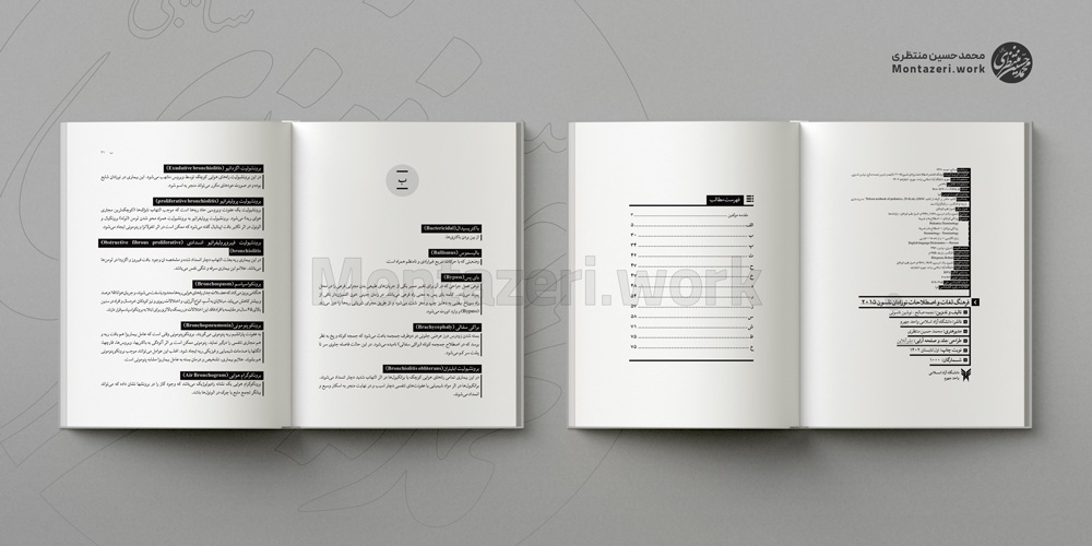 نمونه کار صفحه آرایی کتاب فرهنگ لغات و اصطلاحات نوزادان نلسون